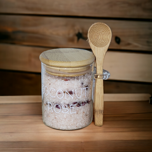 Coconut Rose Salt Soak